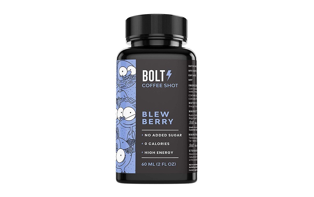 Bolt Coffee Shot Blew Berry    Plastic Jar  60 millilitre